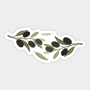 Natural Olive Branch Sticker